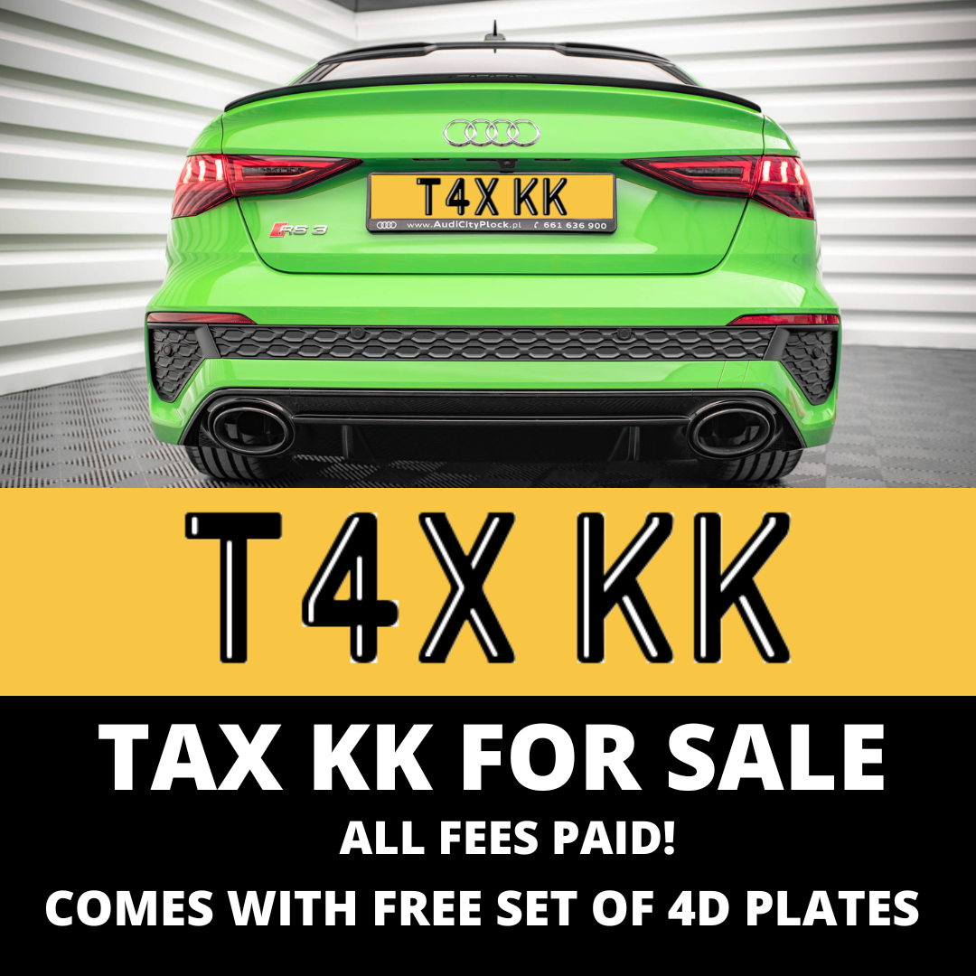 T4X KK - T4 XKK PRIVATE NUMBER PLATE - UMR Accessories