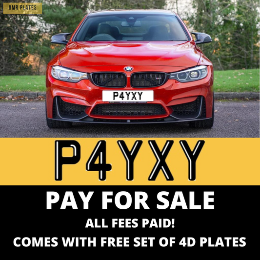 PAY - P4 YXY PRIVATE NUMBER PLATE - UMR Accessories