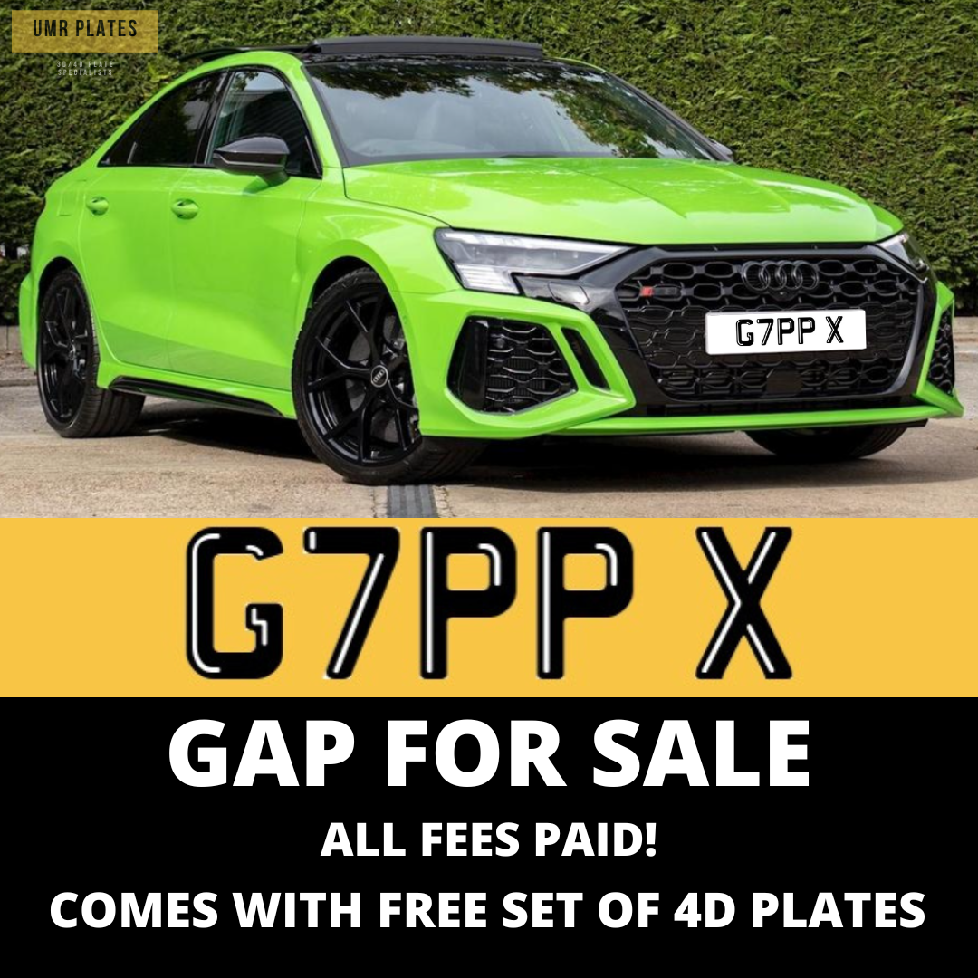 GAP X - G7 PPX PRIVATE NUMBER PLATE - UMR Accessories