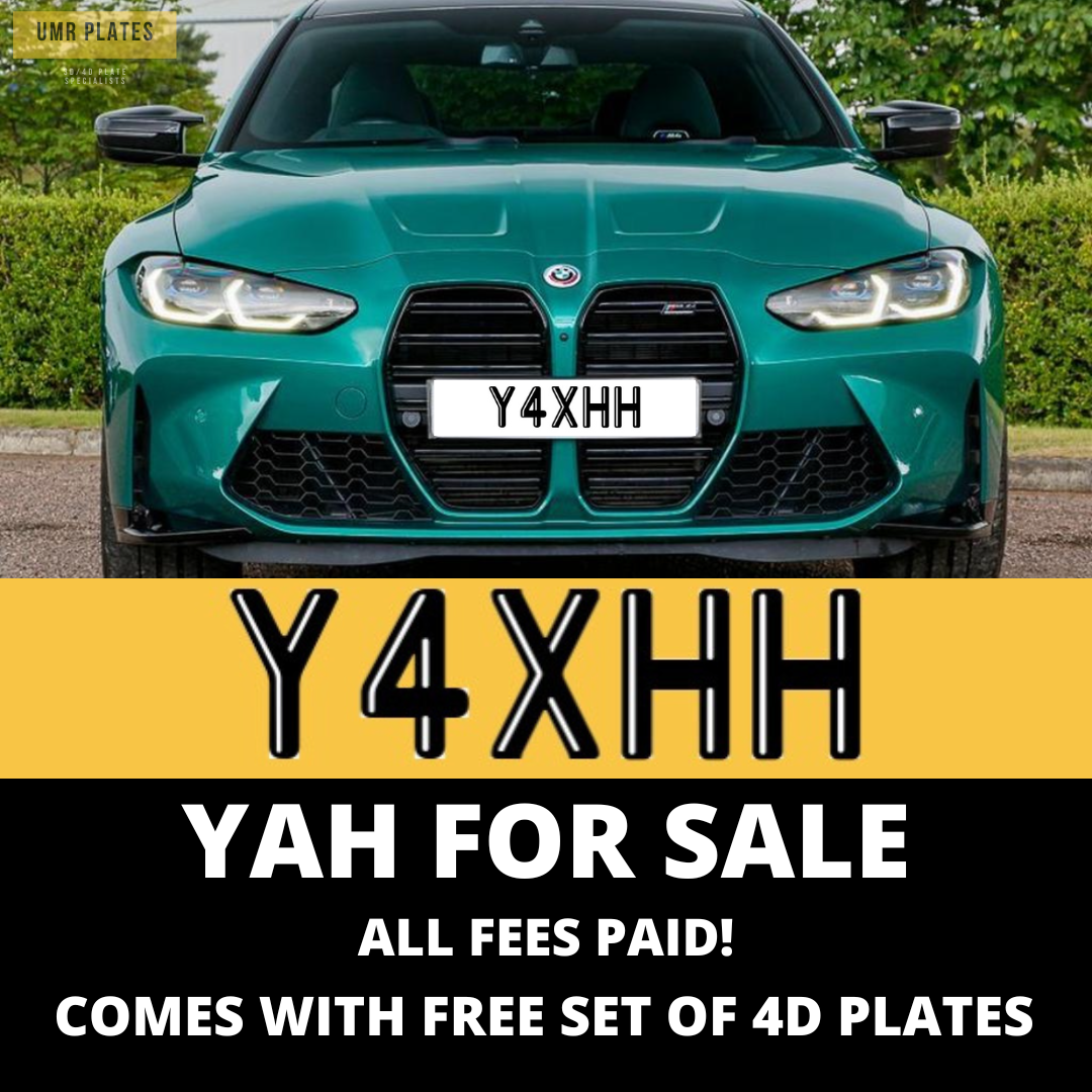 YAH - Y4 XHH PRIVATE NUMBER PLATE - UMR Accessories