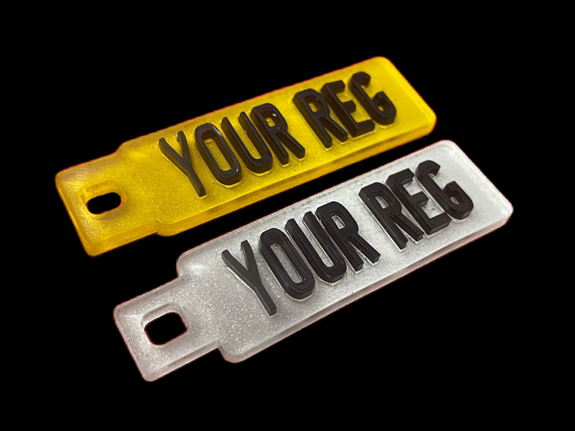 Personalised 4D Number Plate Keyring – UMR Accessories