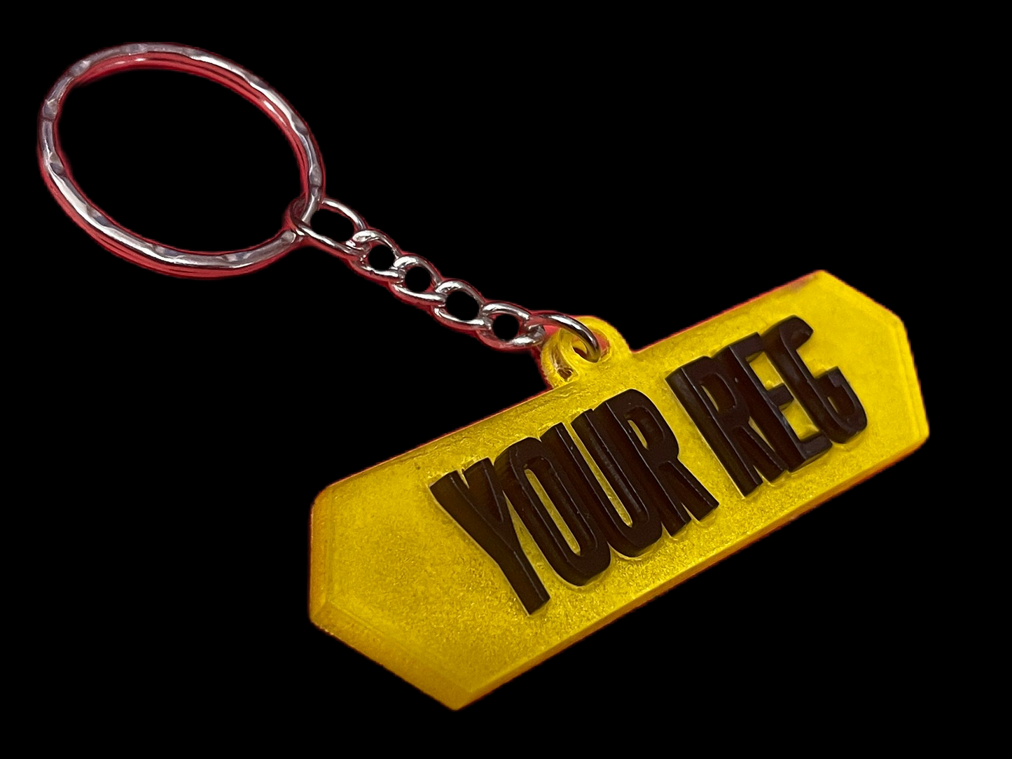 Personalised 4D Number Plate Keyring - UMR Accessories