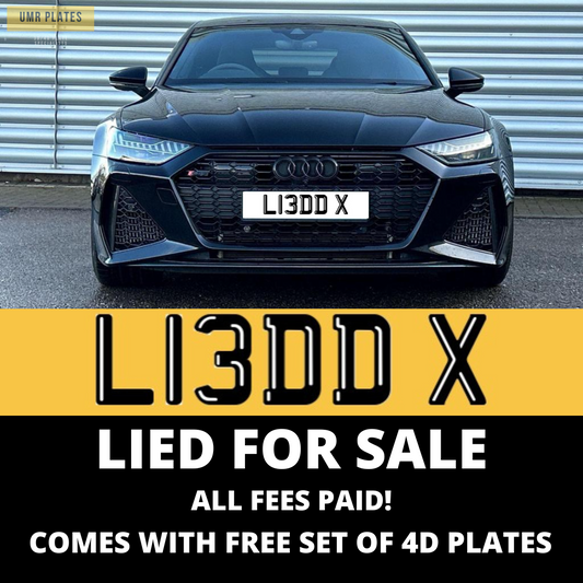 LIED X - L13 DDX PRIVATE NUMBER PLATE - UMR Accessories