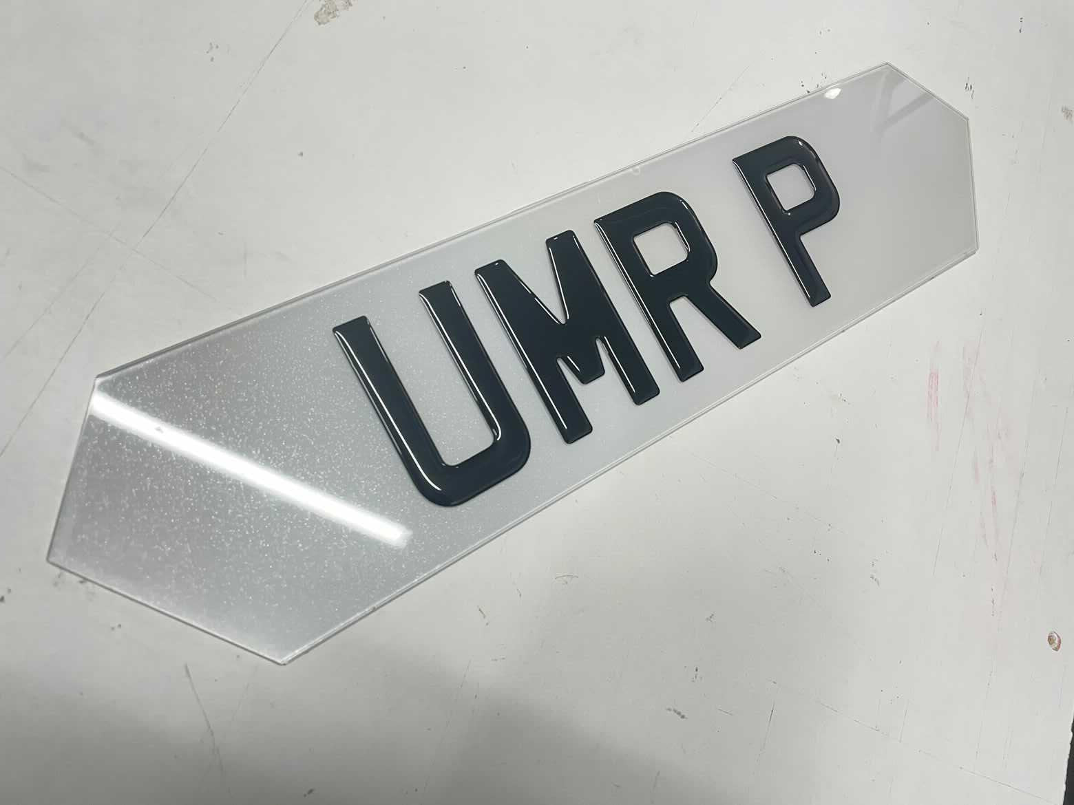 Lamborghini Shape Number Plate - UMR Accessories